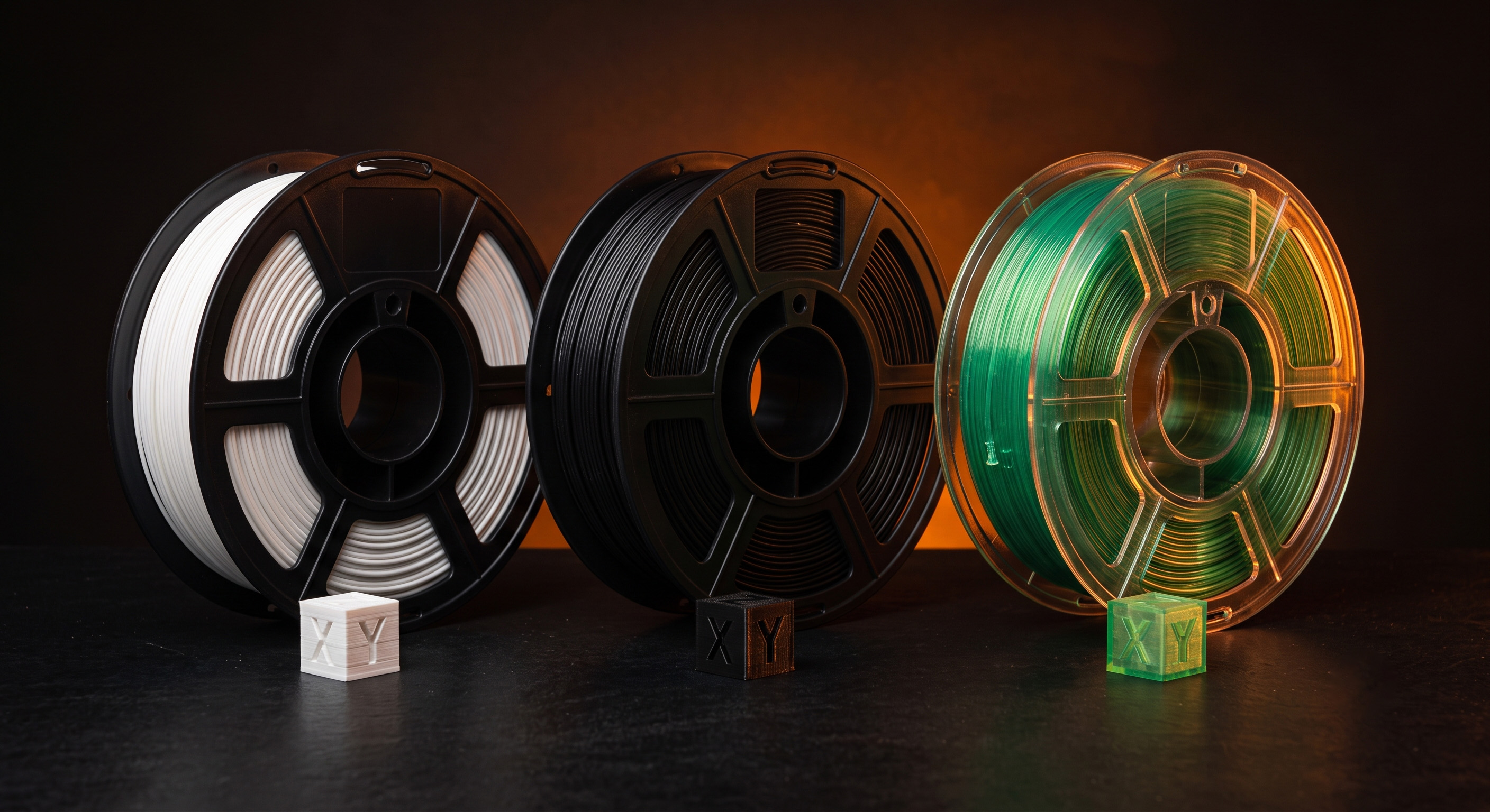 Der ultimative Material-Guide: PLA vs. ABS vs. PETG