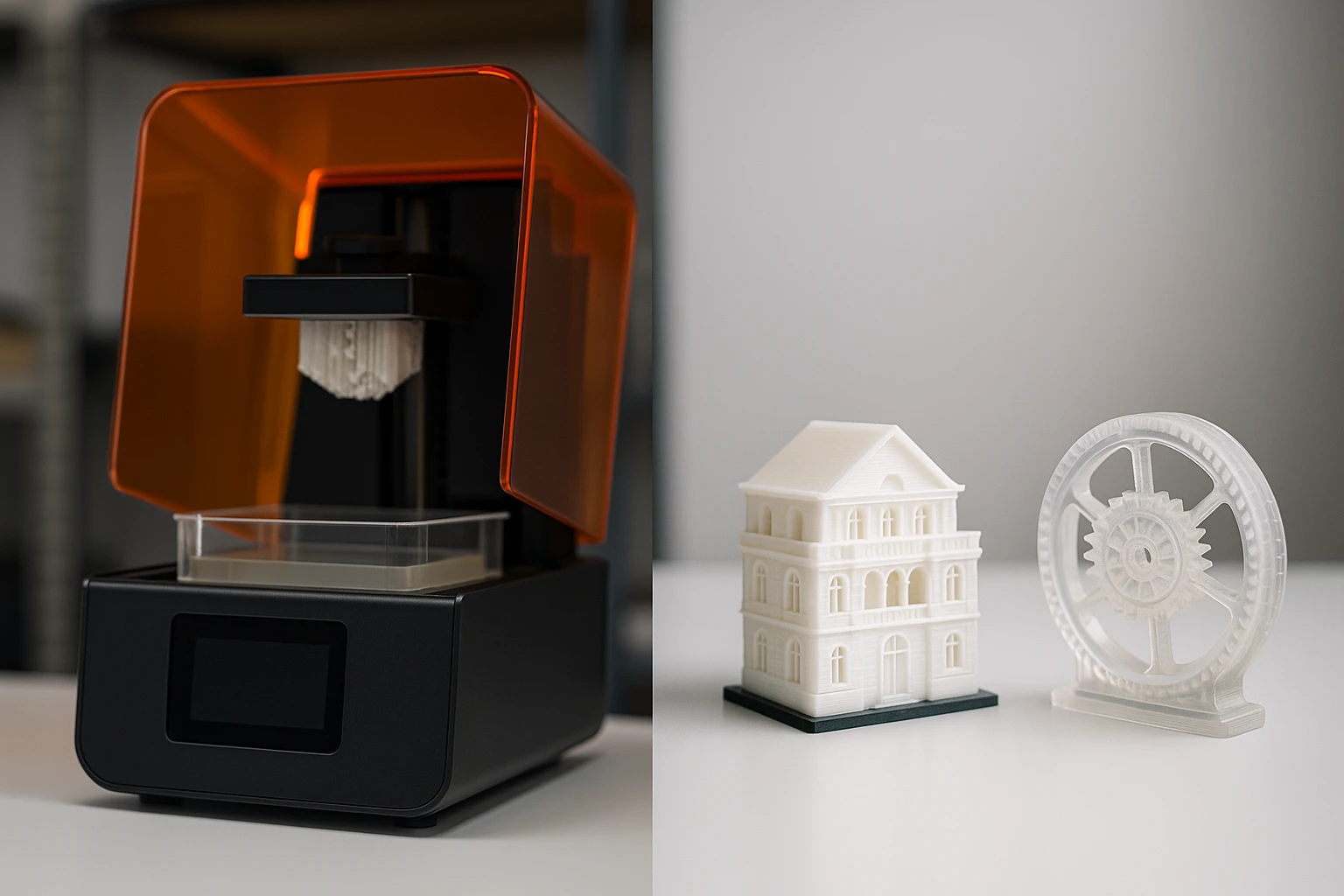 SLA Präzisionsteile: Standard Clear Resin für höchste Detailgenauigkeit